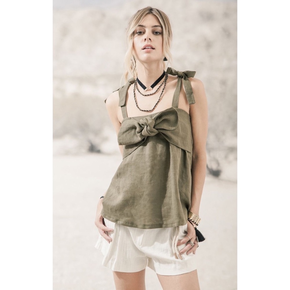 Moon River Linen Bow Tank